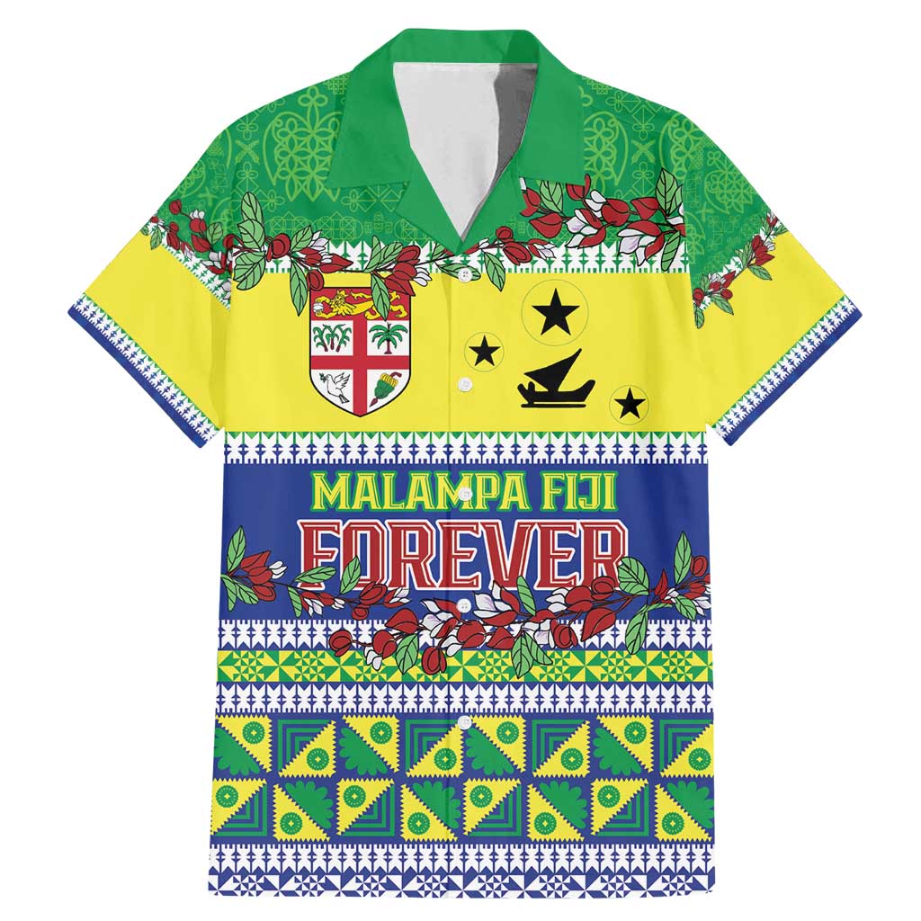 Personalised Malampa Fiji Forever Family Matching Mermaid Dress and Hawaiian Shirt Tagimoucia Polynesian Sand Drawing LT9 Dad's Shirt - Short Sleeve Yellow - Polynesian Pride