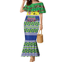 Personalised Malampa Fiji Forever Family Matching Mermaid Dress and Hawaiian Shirt Tagimoucia Polynesian Sand Drawing LT9 Mom's Dress Yellow - Polynesian Pride