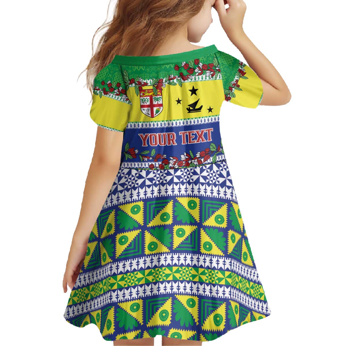 Personalised Malampa Fiji Forever Family Matching Off The Shoulder Long Sleeve Dress and Hawaiian Shirt Tagimoucia Polynesian Sand Drawing LT9 - Polynesian Pride