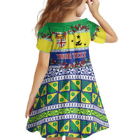 Personalised Malampa Fiji Forever Family Matching Off The Shoulder Long Sleeve Dress and Hawaiian Shirt Tagimoucia Polynesian Sand Drawing LT9 - Polynesian Pride