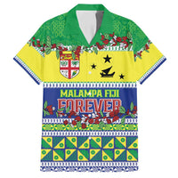 Personalised Malampa Fiji Forever Family Matching Off Shoulder Maxi Dress and Hawaiian Shirt Tagimoucia Polynesian Sand Drawing LT9 Dad's Shirt - Short Sleeve Yellow - Polynesian Pride