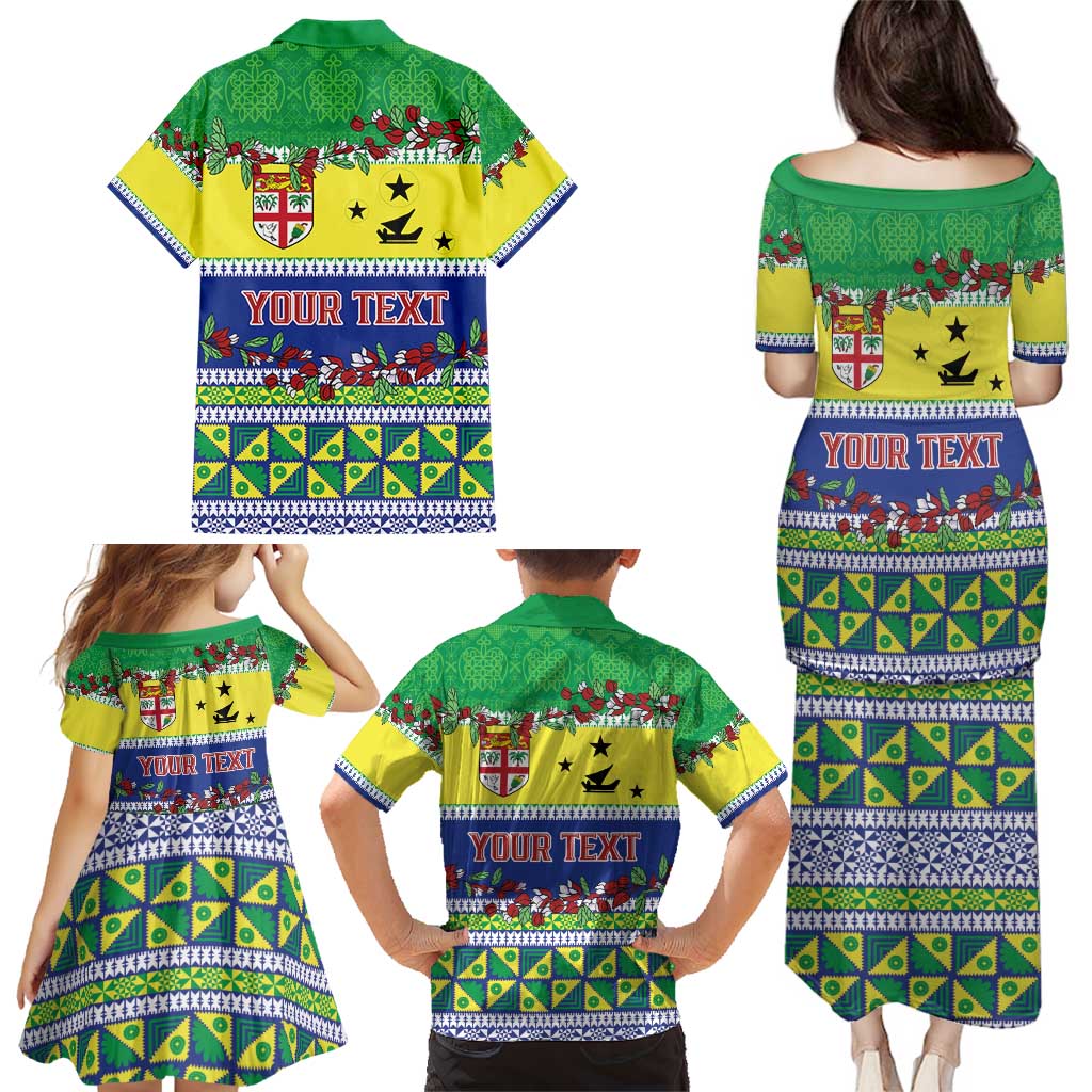 Personalised Malampa Fiji Forever Family Matching Puletasi and Hawaiian Shirt Tagimoucia Polynesian Sand Drawing LT9 - Polynesian Pride