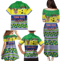 Personalised Malampa Fiji Forever Family Matching Puletasi and Hawaiian Shirt Tagimoucia Polynesian Sand Drawing LT9 - Polynesian Pride
