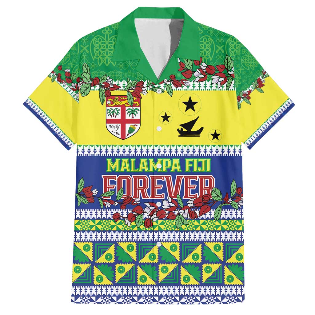 Personalised Malampa Fiji Forever Family Matching Summer Maxi Dress and Hawaiian Shirt Tagimoucia Polynesian Sand Drawing LT9 Dad's Shirt - Short Sleeve Yellow - Polynesian Pride