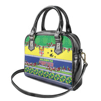 Malampa Fiji Forever Shoulder Handbag Tagimoucia Polynesian Sand Drawing - Polynesian Pride