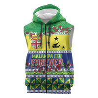 Personalised Malampa Fiji Forever Sleeveless Zip Hoodie Tagimoucia Polynesian Sand Drawing LT9 Yellow - Polynesian Pride
