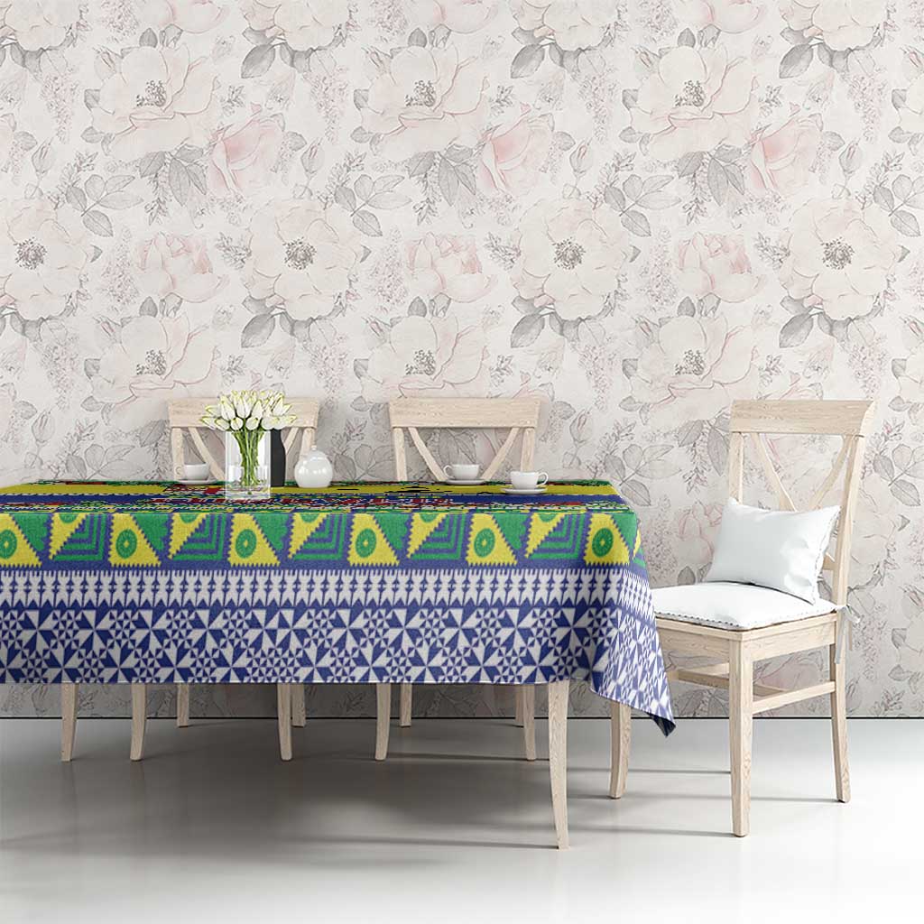 Malampa Fiji Forever Tablecloth Tagimoucia Polynesian Sand Drawing - Polynesian Pride