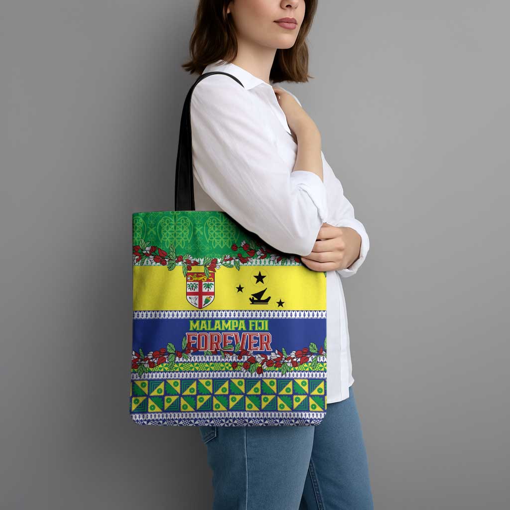 Malampa Fiji Forever Tote Bag Tagimoucia Polynesian Sand Drawing - Polynesian Pride