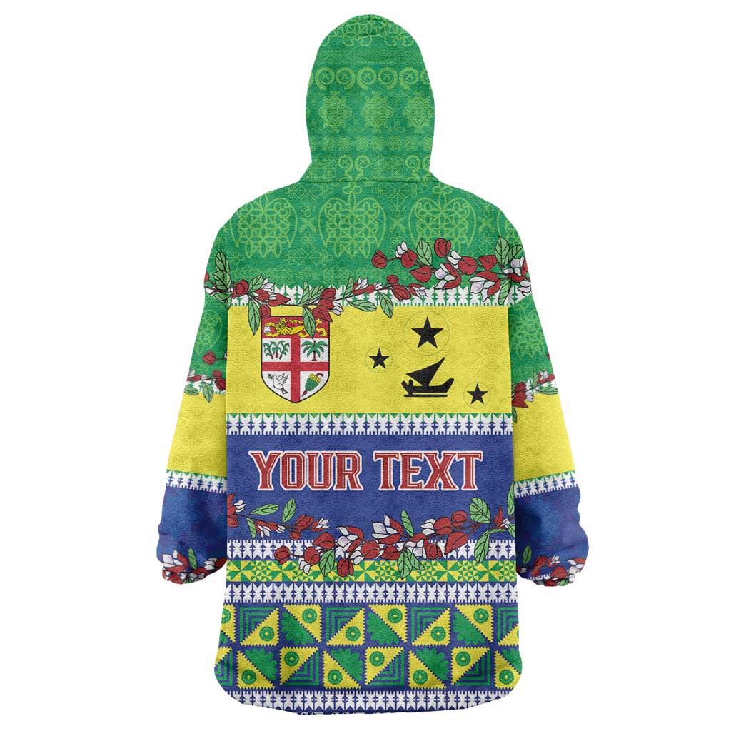 Personalised Malampa Fiji Forever Wearable Blanket Hoodie Tagimoucia Polynesian Sand Drawing LT9 - Polynesian Pride