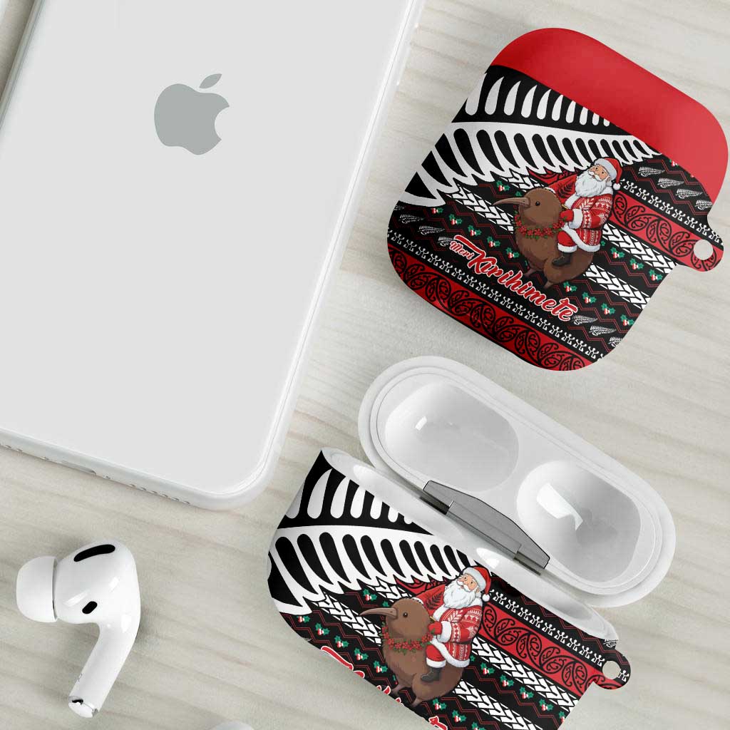 New Zealand Kiwi Santa Christmas AirPods Case He Wairua Kirihimete LT9 - Polynesian Pride