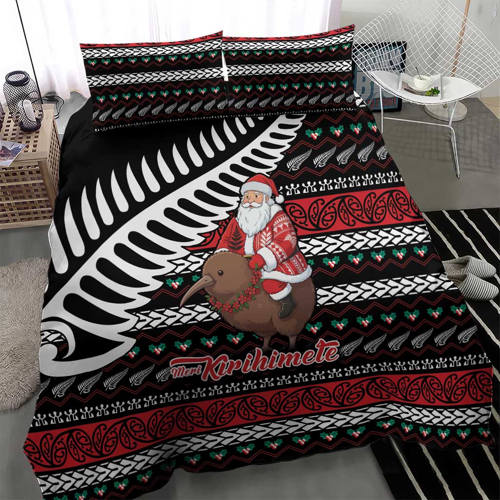 New Zealand Kiwi Santa Christmas Bedding Set He Wairua Kirihimete LT9 - Polynesian Pride