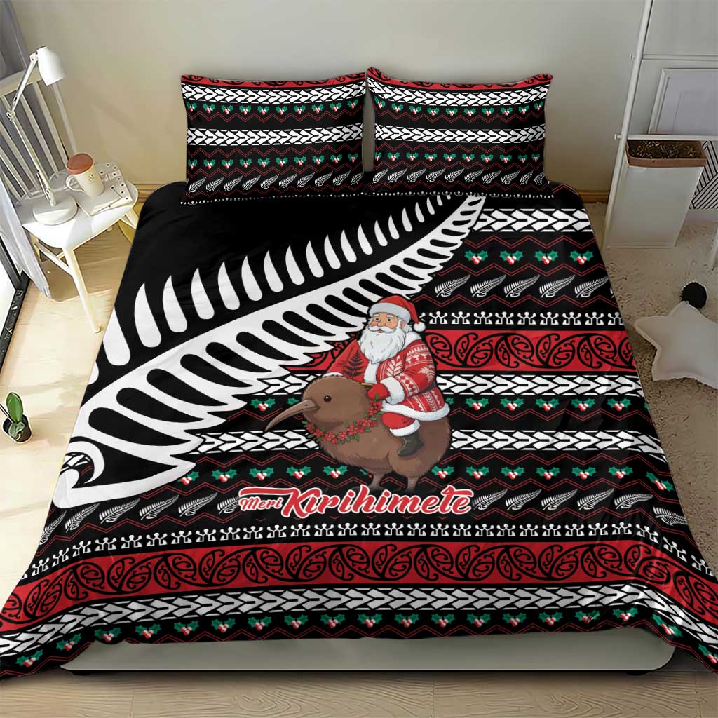 New Zealand Kiwi Santa Christmas Bedding Set He Wairua Kirihimete LT9 - Polynesian Pride