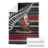 New Zealand Kiwi Santa Christmas Blanket He Wairua Kirihimete LT9 - Polynesian Pride