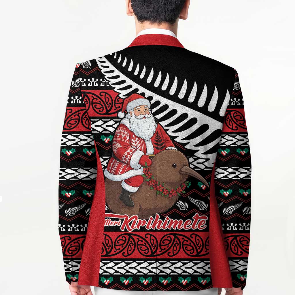 New Zealand Kiwi Santa Christmas Blazer He Wairua Kirihimete LT9 - Polynesian Pride