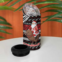 New Zealand Kiwi Santa Christmas 4 in 1 Can Cooler Tumbler He Wairua Kirihimete LT9 - Polynesian Pride