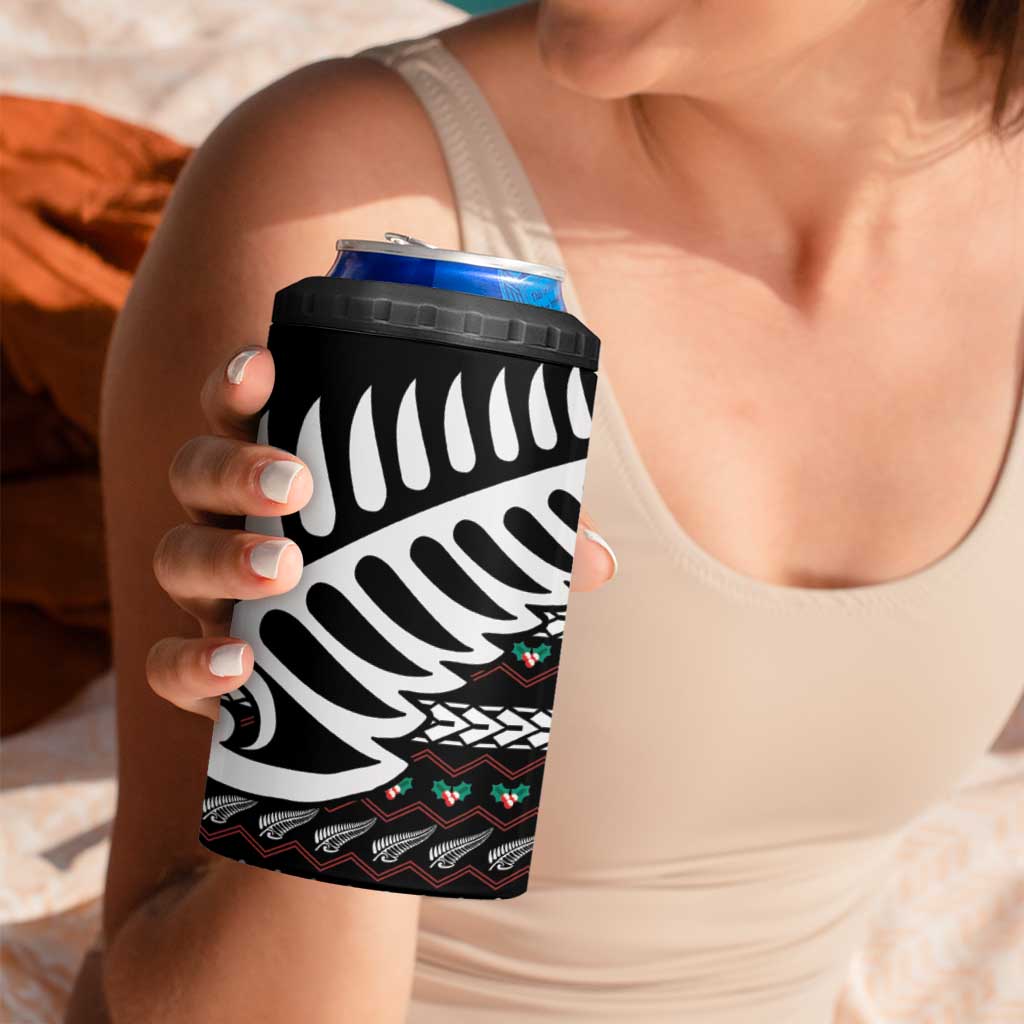 New Zealand Kiwi Santa Christmas 4 in 1 Can Cooler Tumbler He Wairua Kirihimete LT9 - Polynesian Pride