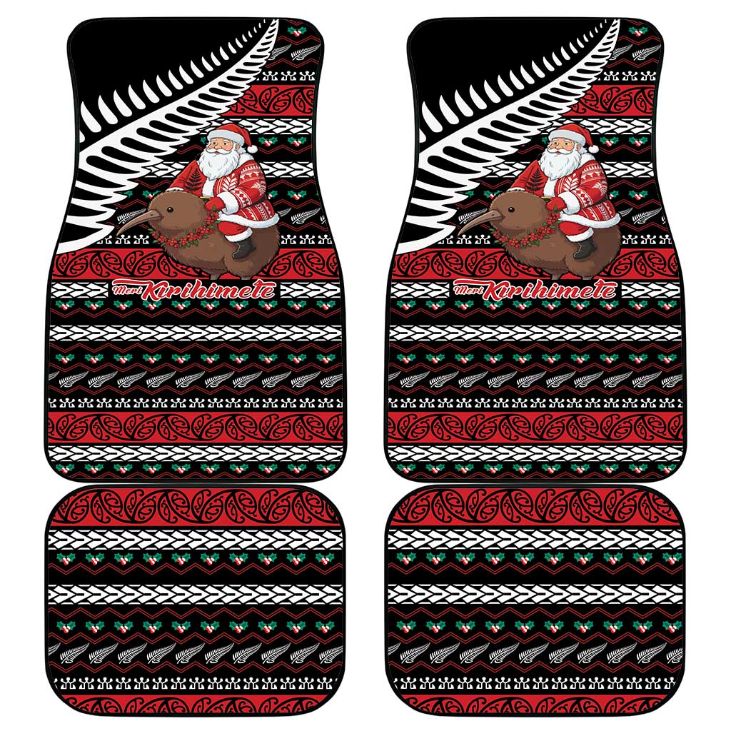 New Zealand Kiwi Santa Christmas Car Mats He Wairua Kirihimete LT9 - Polynesian Pride