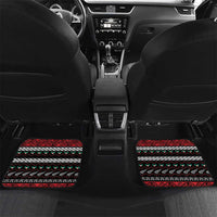 New Zealand Kiwi Santa Christmas Car Mats He Wairua Kirihimete LT9 Set 2pcs - Back Black - Polynesian Pride