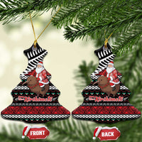 New Zealand Kiwi Santa Christmas Ceramic Ornament He Wairua Kirihimete LT9 Christmas Tree Black - Polynesian Pride