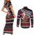 New Zealand Kiwi Santa Christmas Couples Matching Short Sleeve Bodycon Dress and Long Sleeve Button Shirt He Wairua Kirihimete - Polynesian Pride