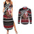 New Zealand Kiwi Santa Christmas Couples Matching Summer Maxi Dress and Long Sleeve Button Shirt He Wairua Kirihimete - Polynesian Pride