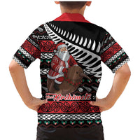 New Zealand Kiwi Santa Christmas Family Matching Mermaid Dress and Hawaiian Shirt He Wairua Kirihimete LT9 - Polynesian Pride