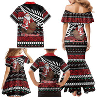 New Zealand Kiwi Santa Christmas Family Matching Mermaid Dress and Hawaiian Shirt He Wairua Kirihimete LT9 - Polynesian Pride