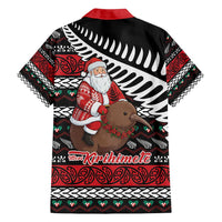 New Zealand Kiwi Santa Christmas Family Matching Tank Maxi Dress and Hawaiian Shirt He Wairua Kirihimete LT9 - Polynesian Pride