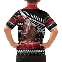 New Zealand Kiwi Santa Christmas Kid Hawaiian Shirt He Wairua Kirihimete LT9 - Polynesian Pride