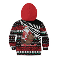 New Zealand Kiwi Santa Christmas Kid Hoodie He Wairua Kirihimete LT9 - Polynesian Pride