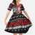 New Zealand Kiwi Santa Christmas Kid Short Sleeve Dress He Wairua Kirihimete - Polynesian Pride