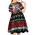 New Zealand Kiwi Santa Christmas Kid Short Sleeve Dress He Wairua Kirihimete - Polynesian Pride