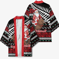 New Zealand Kiwi Santa Christmas Kimono He Wairua Kirihimete LT9 - Polynesian Pride