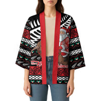 New Zealand Kiwi Santa Christmas Kimono He Wairua Kirihimete LT9 - Polynesian Pride