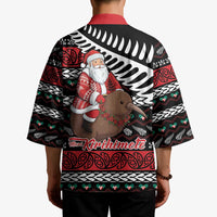 New Zealand Kiwi Santa Christmas Kimono He Wairua Kirihimete LT9 - Polynesian Pride