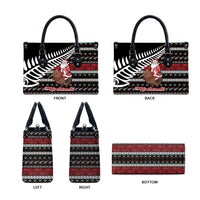 New Zealand Kiwi Santa Christmas Leather Bag He Wairua Kirihimete LT9 - Polynesian Pride