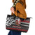 New Zealand Kiwi Santa Christmas Leather Tote Bag He Wairua Kirihimete - Polynesian Pride