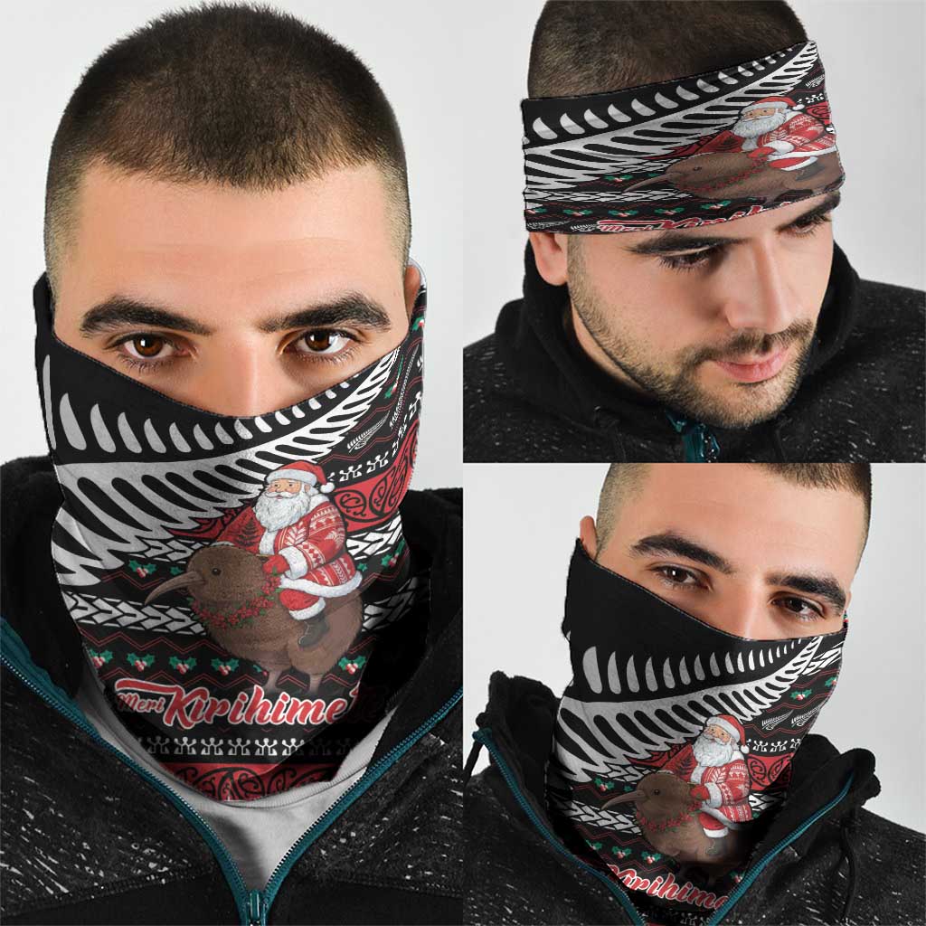 New Zealand Kiwi Santa Christmas Neck Gaiter He Wairua Kirihimete LT9 - Polynesian Pride