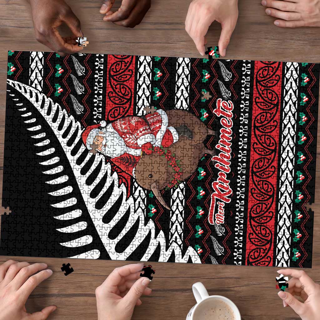 New Zealand Kiwi Santa Christmas Puzzle He Wairua Kirihimete LT9 - Polynesian Pride