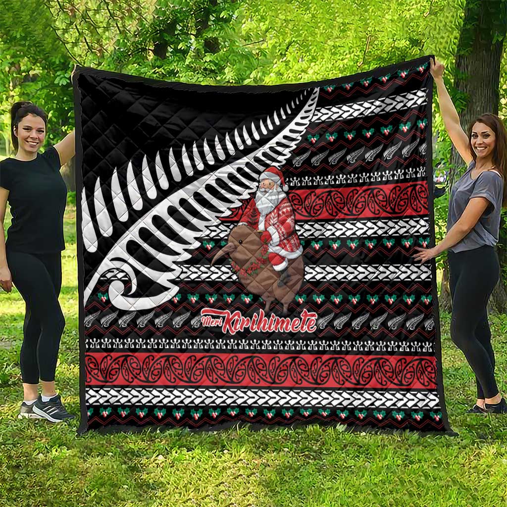 New Zealand Kiwi Santa Christmas Quilt He Wairua Kirihimete LT9 - Polynesian Pride