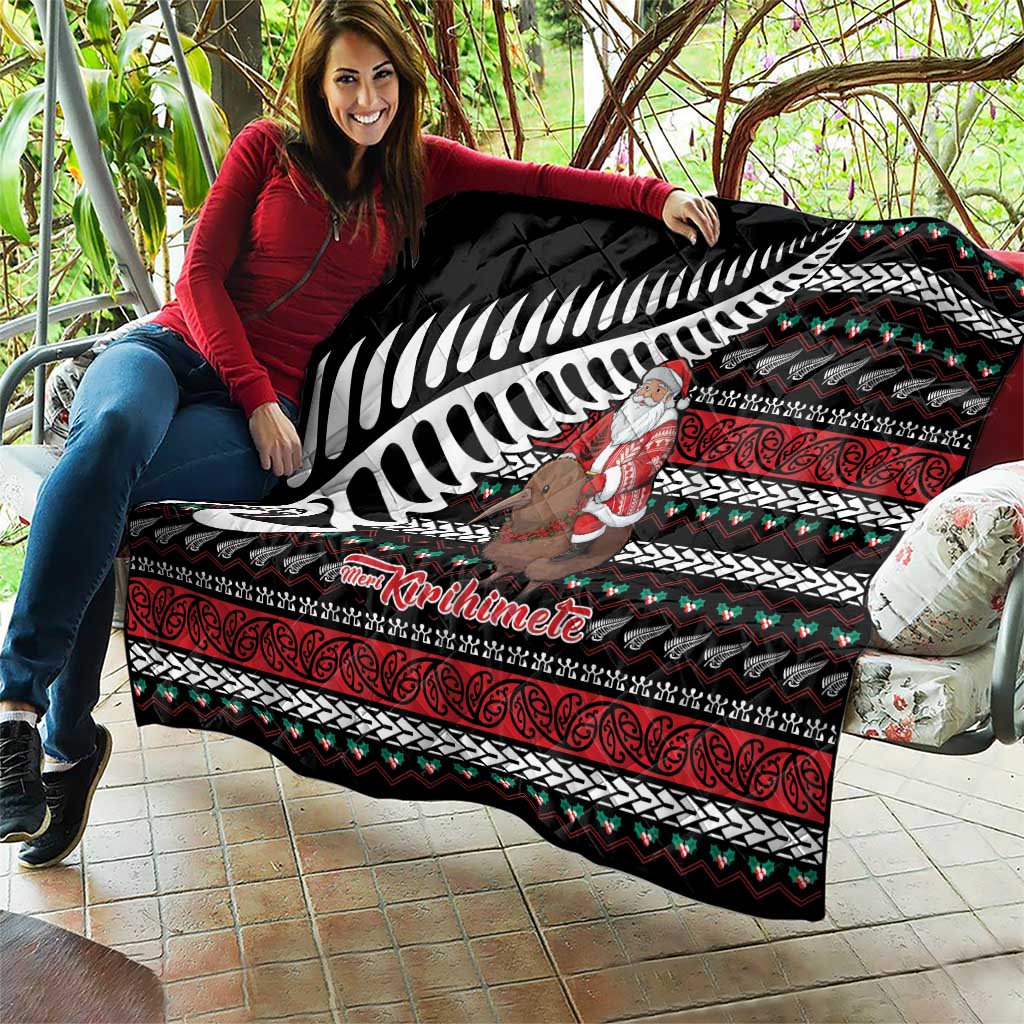 New Zealand Kiwi Santa Christmas Quilt He Wairua Kirihimete LT9 - Polynesian Pride