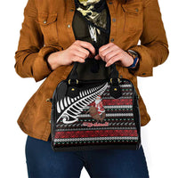 New Zealand Kiwi Santa Christmas Shoulder Handbag He Wairua Kirihimete LT9 - Polynesian Pride