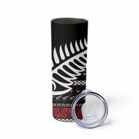 New Zealand Kiwi Santa Christmas Skinny Tumbler He Wairua Kirihimete LT9 - Polynesian Pride