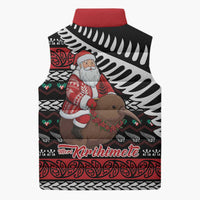 New Zealand Kiwi Santa Christmas Sleeveless Puffer Jacket He Wairua Kirihimete LT9 - Polynesian Pride