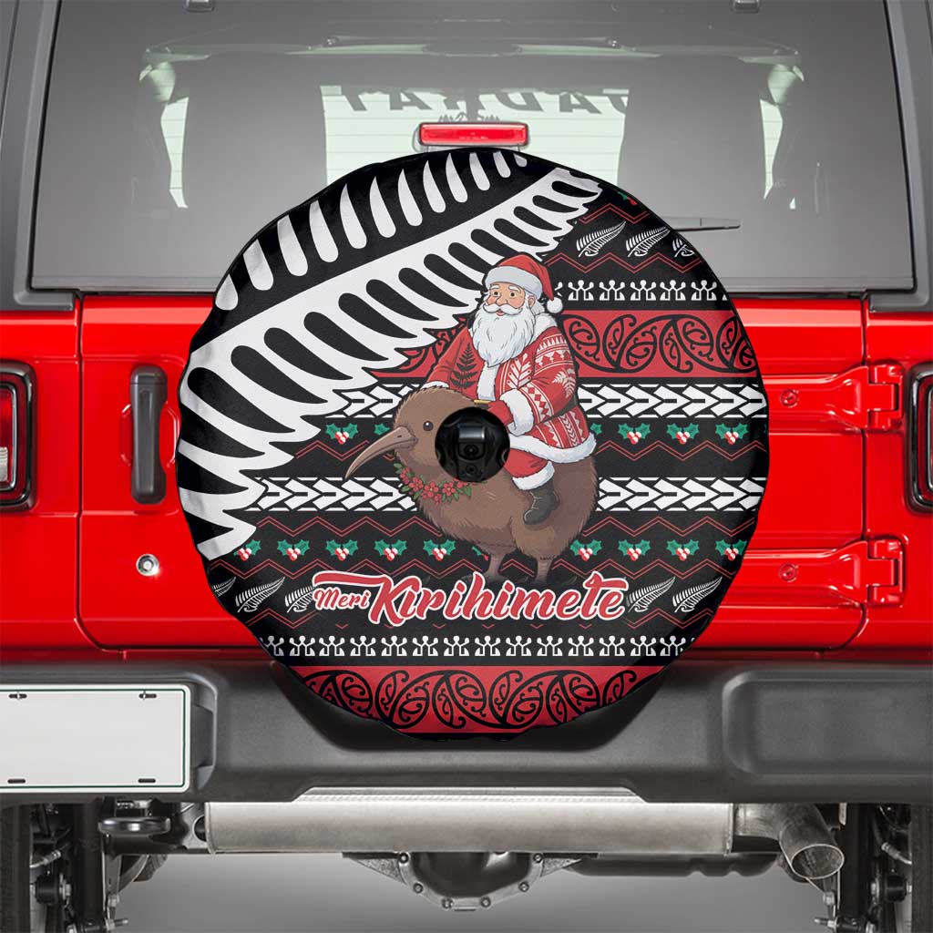 New Zealand Kiwi Santa Christmas Spare Tire Cover He Wairua Kirihimete LT9 - Polynesian Pride