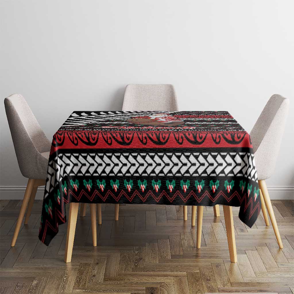 New Zealand Kiwi Santa Christmas Tablecloth He Wairua Kirihimete LT9 - Polynesian Pride