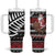 New Zealand Kiwi Santa Christmas Tumbler With Handle He Wairua Kirihimete - Polynesian Pride