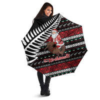 New Zealand Kiwi Santa Christmas Umbrella He Wairua Kirihimete LT9 - Polynesian Pride