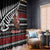 New Zealand Kiwi Santa Christmas Window Curtain He Wairua Kirihimete - Polynesian Pride