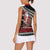 New Zealand Kiwi Santa Christmas Women Sleeveless Polo Shirt He Wairua Kirihimete - Polynesian Pride